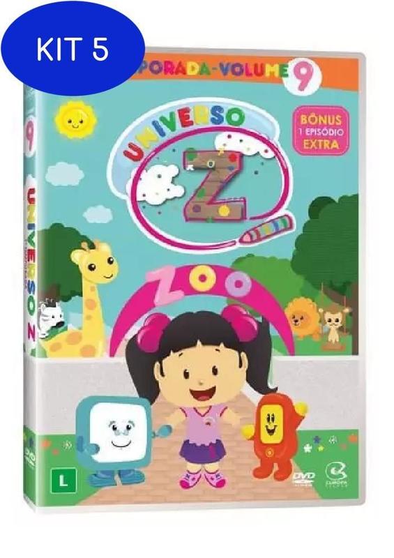 Kit 5 Universo Z 1ª Temporada Volume 9 - Dvd - Europa Kids